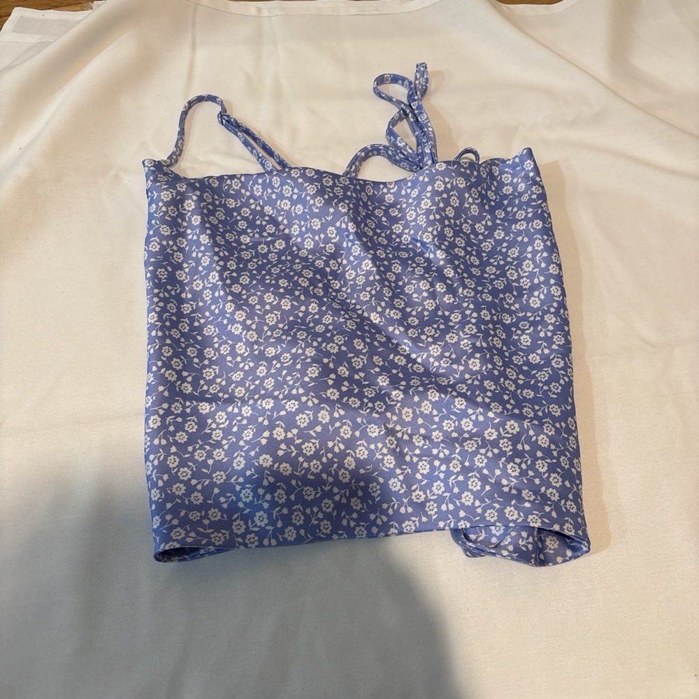 Garage Blue Floral Camisole